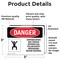 Signmission 3.5 in H x 5 in W, Vinyl Decal, Rectangle, Confined Space May Contain Methane Gas OS-2PACK-DS-D-35-L-1643 - alternate 3